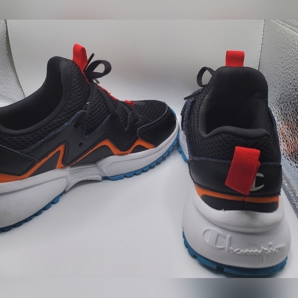 Champion Ripple black orange turquoise Athletic sneakers Size 13c - Picture 6 of 11